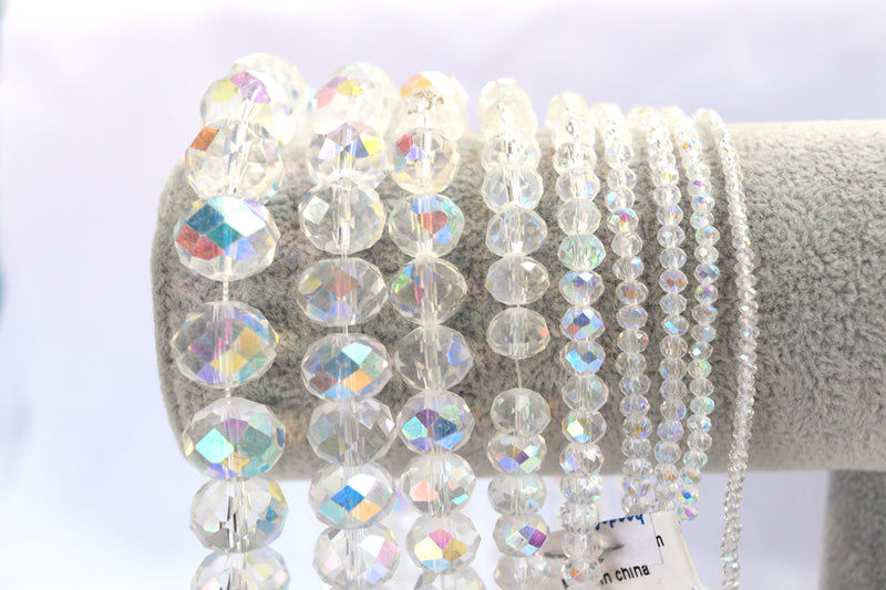 Crystal AB Donut Beads