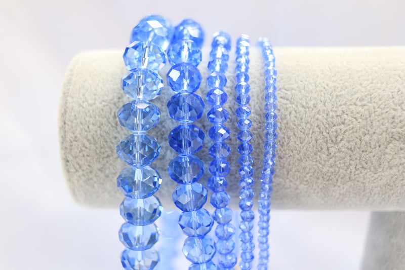 Light Sapphire Donut Beads #53