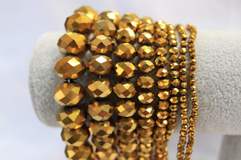 Gold Donut Beads #49