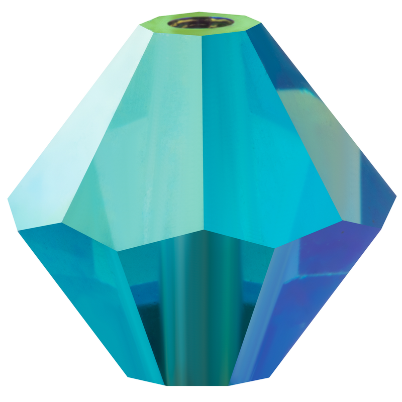 Preciosa Rondelle Beads - Indicolite AB 2x