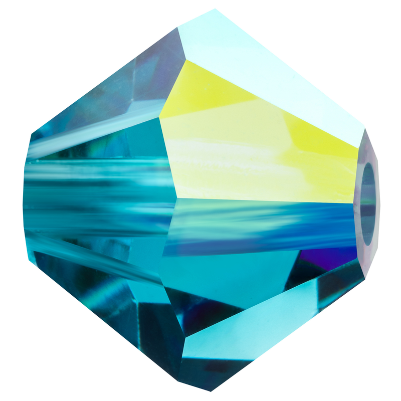 Preciosa Rondelle Beads - Indicolite AB