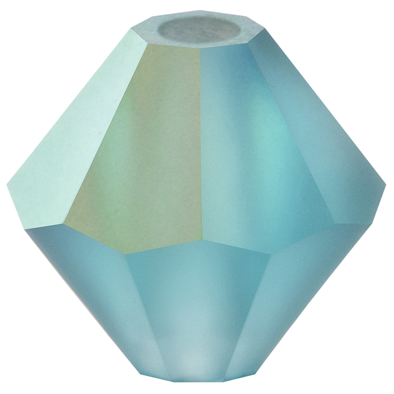 Preciosa Rondelle Beads - Indicolite Matte AB