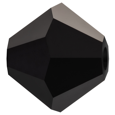 Preciosa Rondelle Beads - Jet