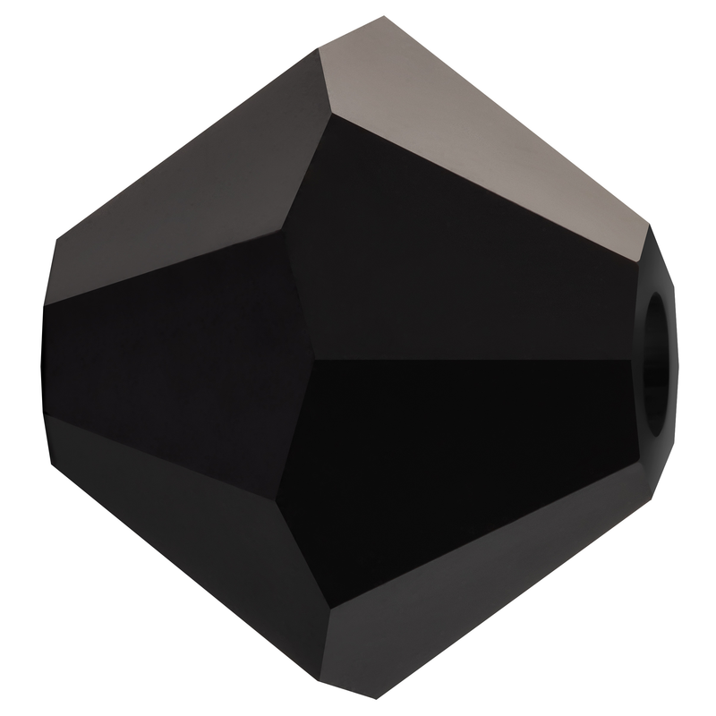 Preciosa Rondelle Beads - Jet