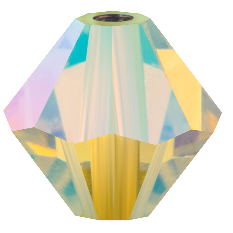 Preciosa Rondelle Beads - Jonquil AB 2x