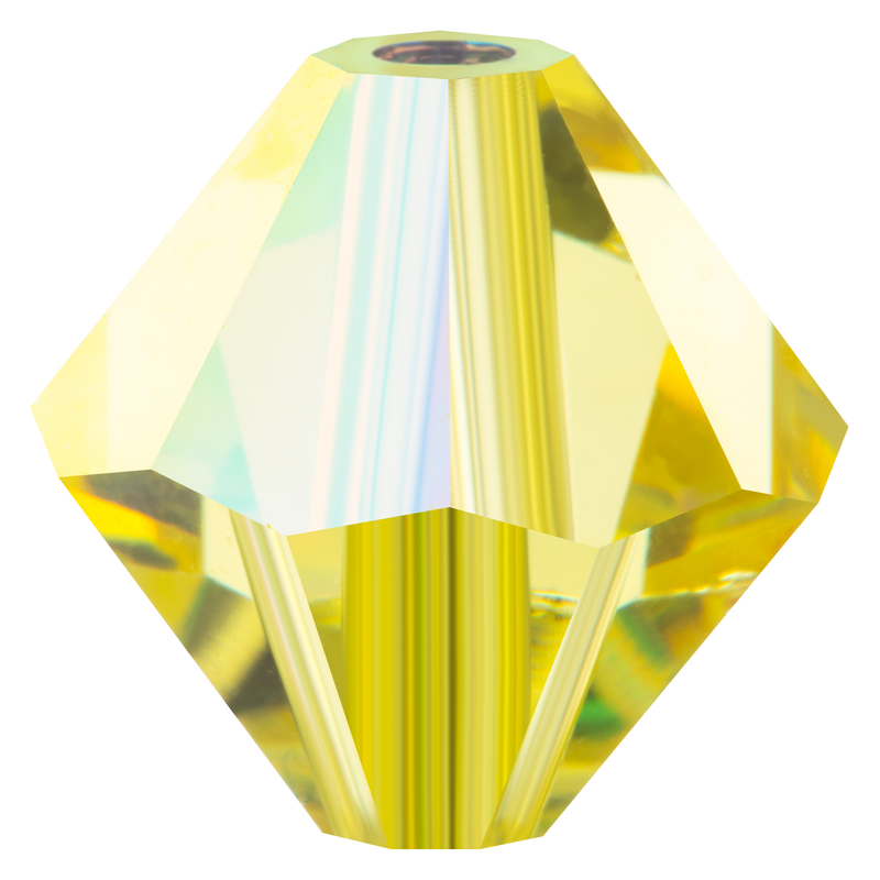 Preciosa Rondelle Beads - Jonquil AB