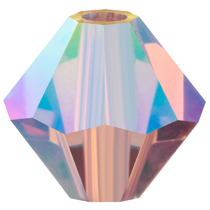 Preciosa Rondelle Beads - Light Amethyst AB 2x