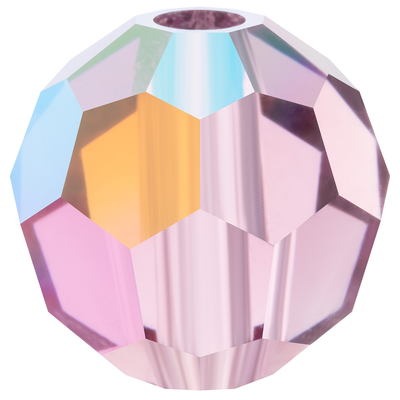 Preciosa Round Beads - Light Amethyst AB