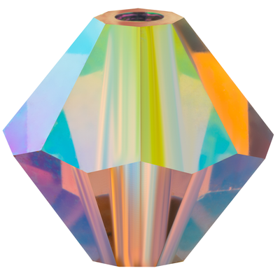 Preciosa Rondelle Beads - Light Colorado Topaz AB 2x