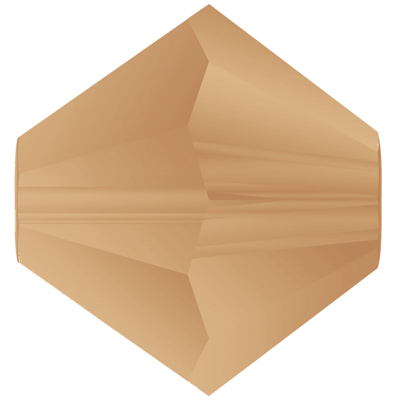 Preciosa Rondelle Beads - Light Colorado Topaz Matte