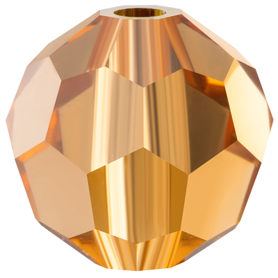 Preciosa Round Beads - Light Colorado Topaz