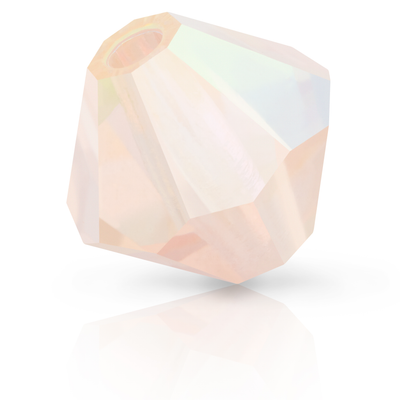 Preciosa Rondelle Beads - Light Rose AB 2x