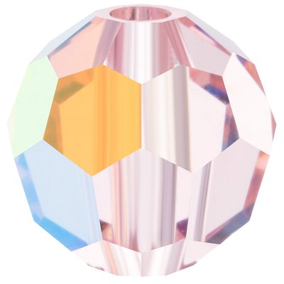 Preciosa Round Beads - Light Rose AB