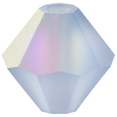 Preciosa Rondelle Beads - Light Sapphire Matte AB