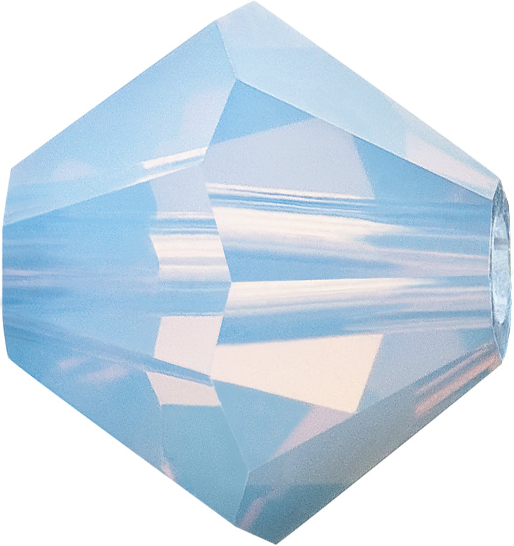 Preciosa Rondelle Beads - Light Sapphire Opal