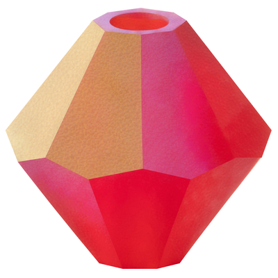 Preciosa Rondelle Beads - Light Siam Matte AB