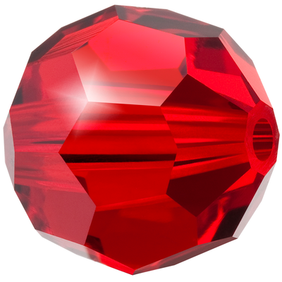 Preciosa Round Beads - Light Siam