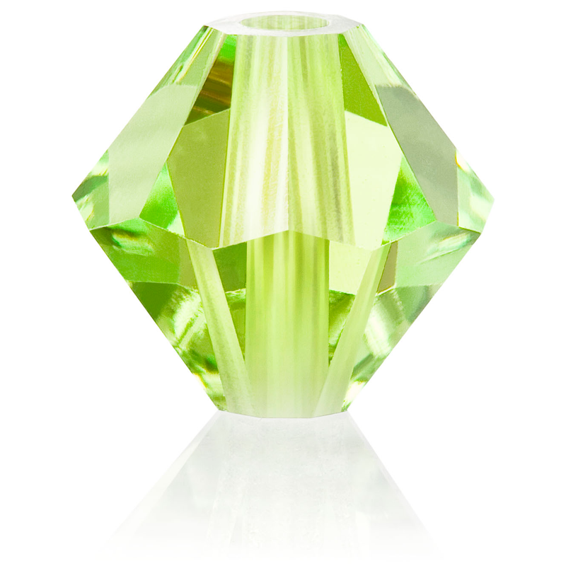 Preciosa Rondelle Beads - Limecicle