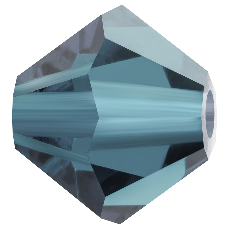 Preciosa Rondelle Beads - Montana