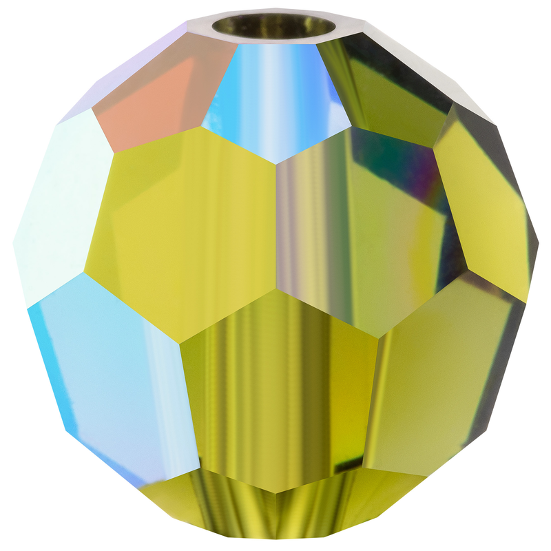 Preciosa Round Beads - Olivine AB