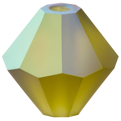 Preciosa Rondelle Beads - Olivine Matte AB