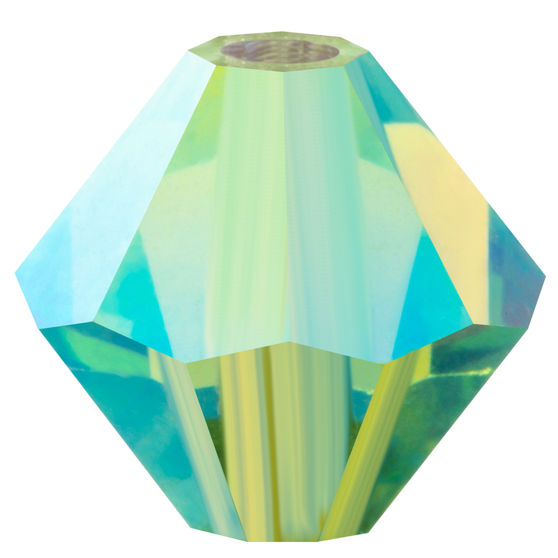 Preciosa Rondelle Beads - Peridot AB 2x