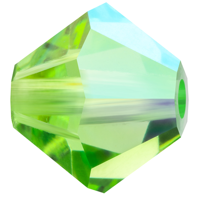 Preciosa Rondelle Beads - Peridot AB