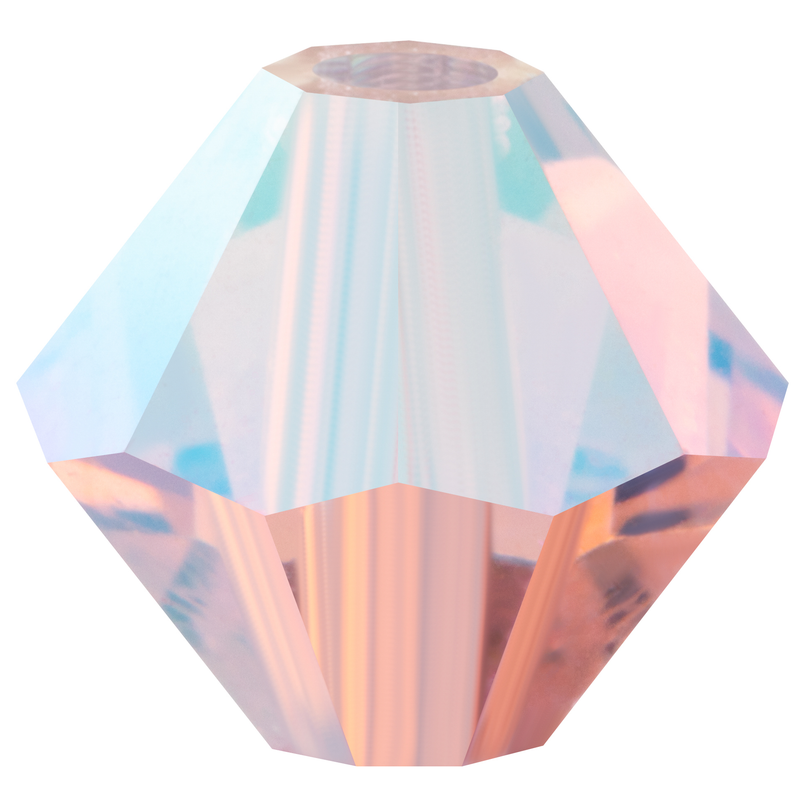 Preciosa Rondelle Beads - Pink Sapphire AB 2x