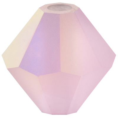 Preciosa Rondelle Beads - Pink Sapphire Matte AB