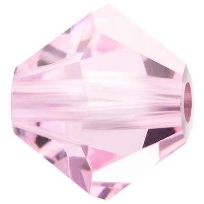 Preciosa Rondelle Beads - Pink Sapphire