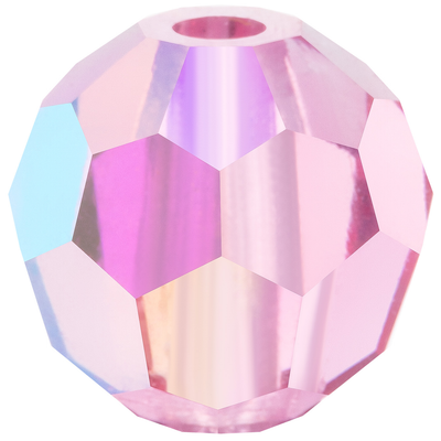 Preciosa Round Beads - Rose AB