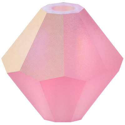 Preciosa Rondelle Beads - Rose Matte AB