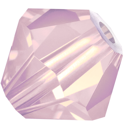 Preciosa Rondelle Beads - Rose Opal