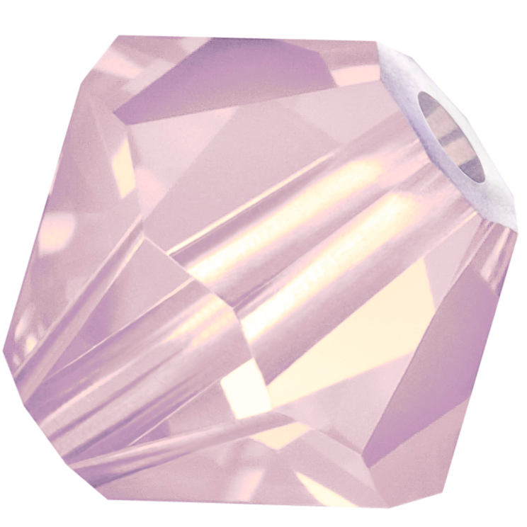 Preciosa Rondelle Beads - Rose Opal