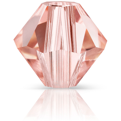 Preciosa Rondelle Beads - Rose Peach