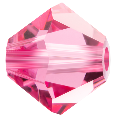 Preciosa Rondelle Beads - Rose