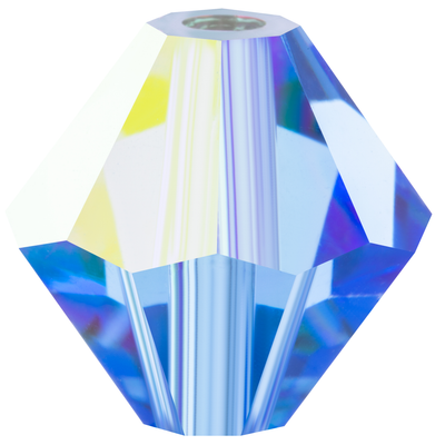 Preciosa Rondelle Beads - Sapphire AB