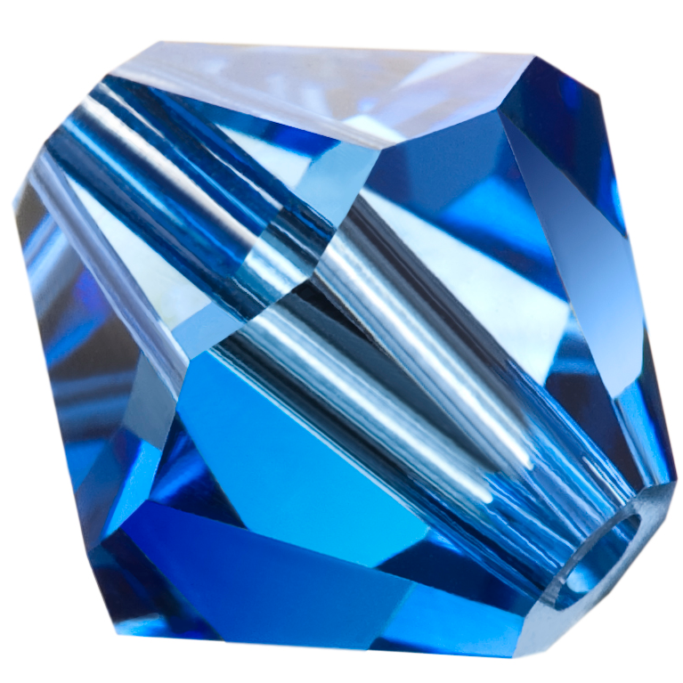 Preciosa Rondelle Beads - Sapphire