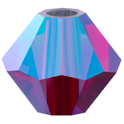 Preciosa Rondelle Beads - Siam AB 2x