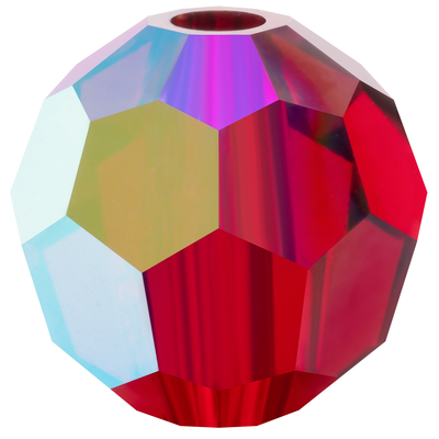 Preciosa Round Beads - Siam AB