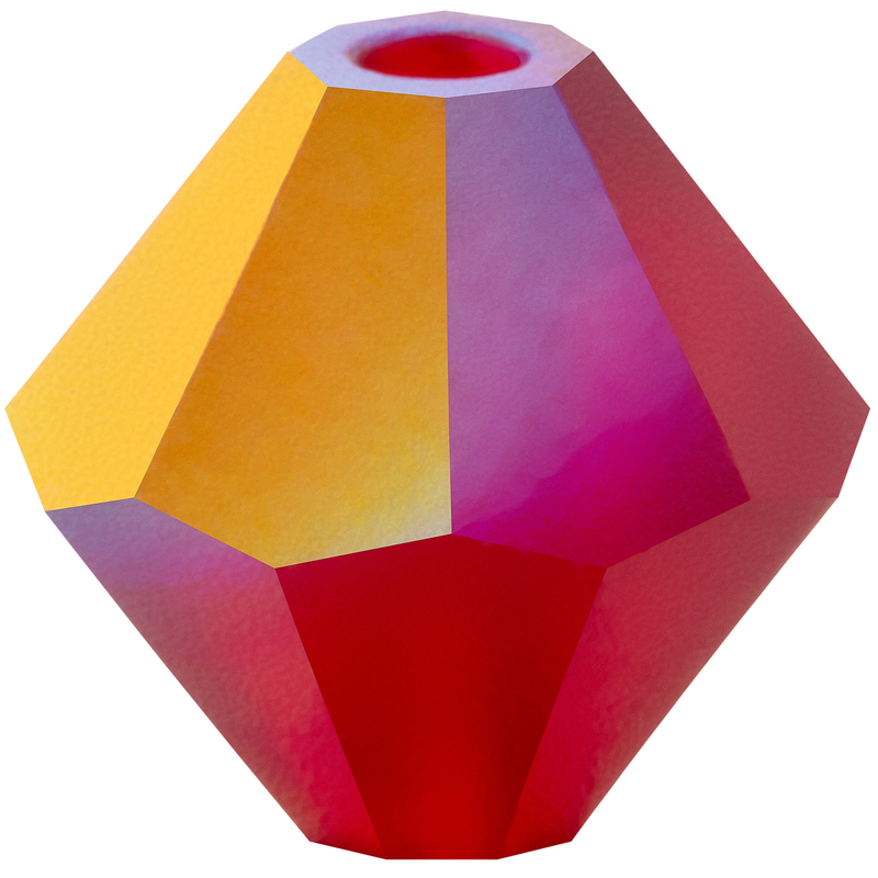 Preciosa Rondelle Beads - Siam Matte AB