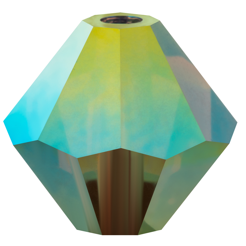 Preciosa Rondelle Beads - Smoked Topaz AB 2x