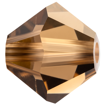 Preciosa Rondelle Beads - Smoked Topaz