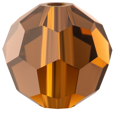 Preciosa Round Beads - Smoked Topaz