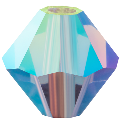 Preciosa Rondelle Beads - Tanzanite AB 2x