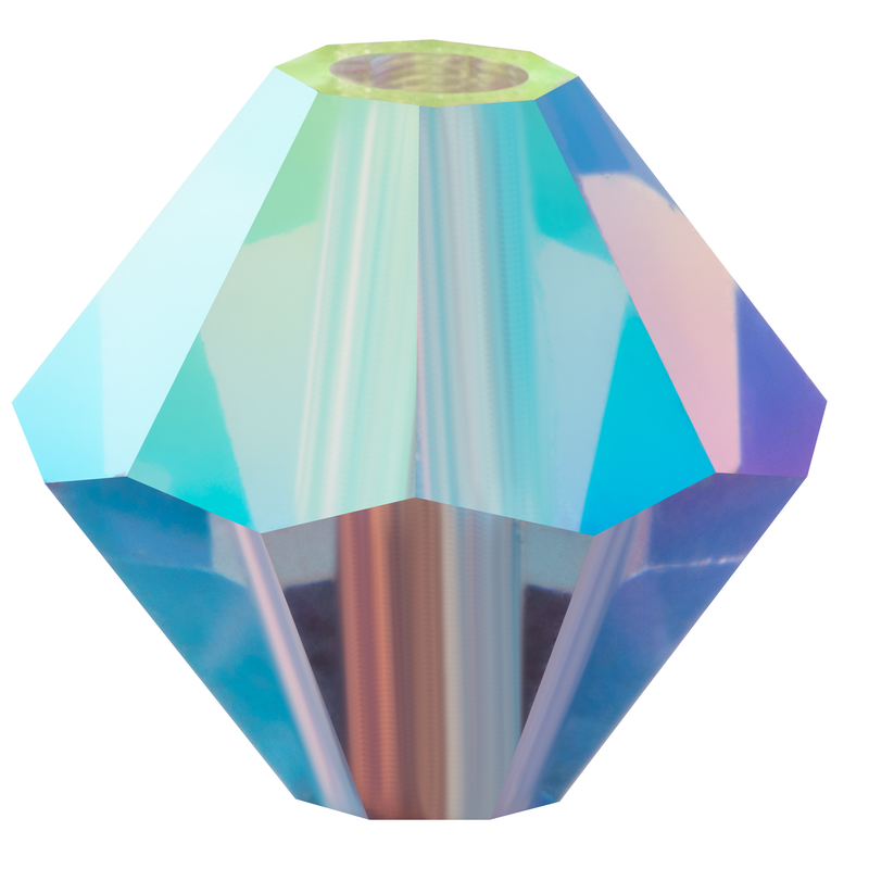 Preciosa Rondelle Beads - Tanzanite AB 2x