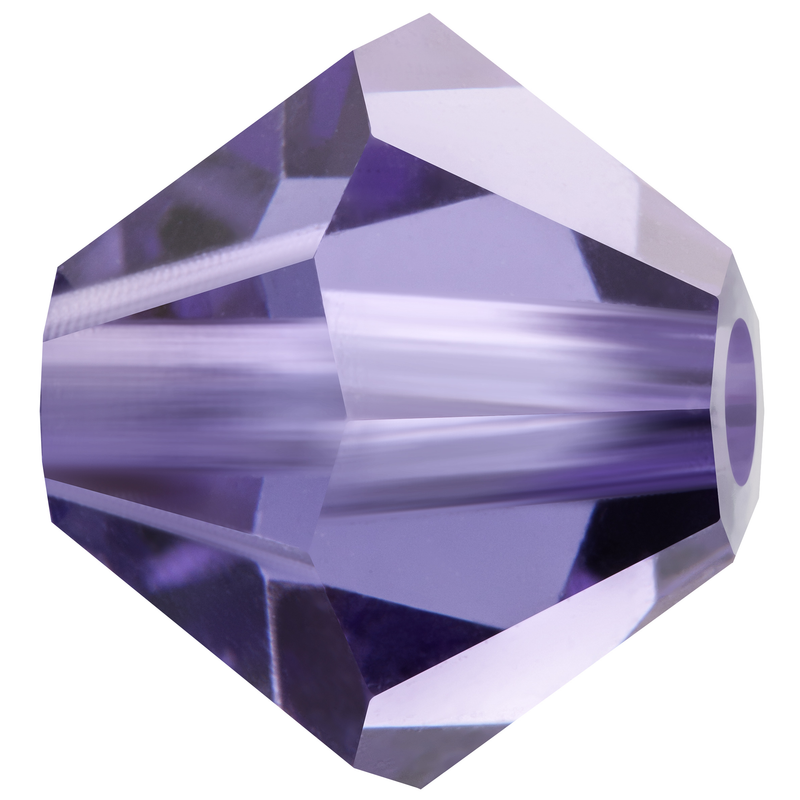 Preciosa Rondelle Beads - Tanzanite