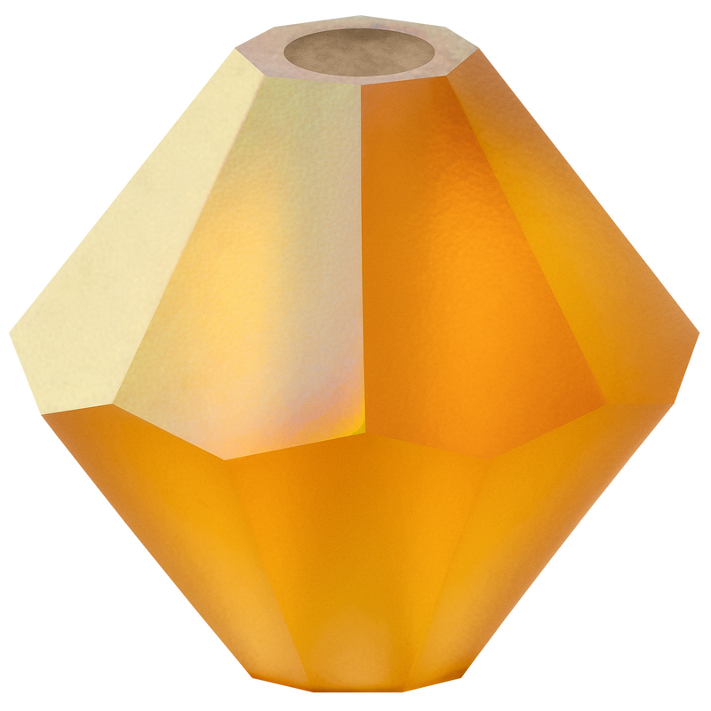 Preciosa Rondelle Beads - Topaz Matte AB