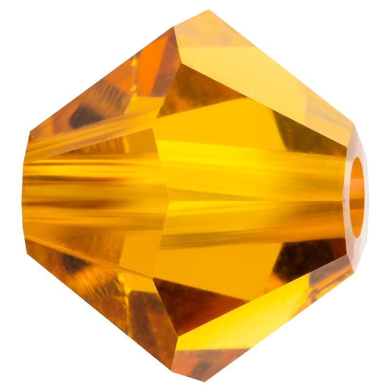 Preciosa Rondelle Beads - Topaz