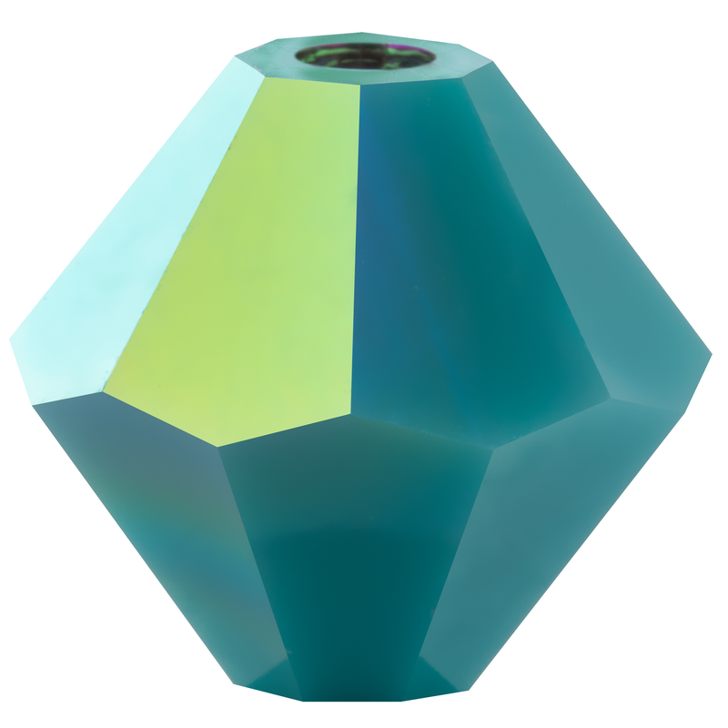 Preciosa Rondelle Beads - Turquoise AB